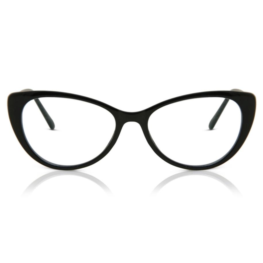 Dames Cat-eye Volledige rand Plastic Zwart Bril - Anti-Blauwlichtglazen - SmartBuy Collection