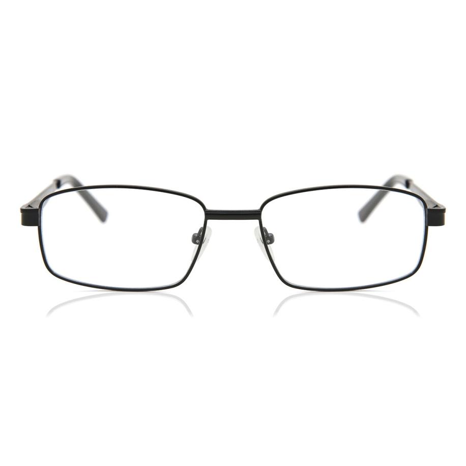 Heren Vierkant Volledige rand Metaal Zwart Bril - Anti-Blauwlichtglazen - SmartBuy Collection