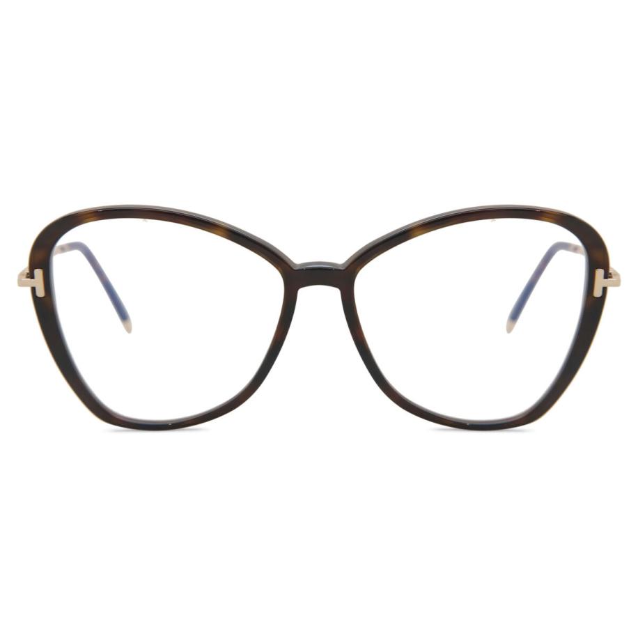 Tom Ford FT5769-B 52 Blauw-Light Block Tortoiseshell Dames Bril