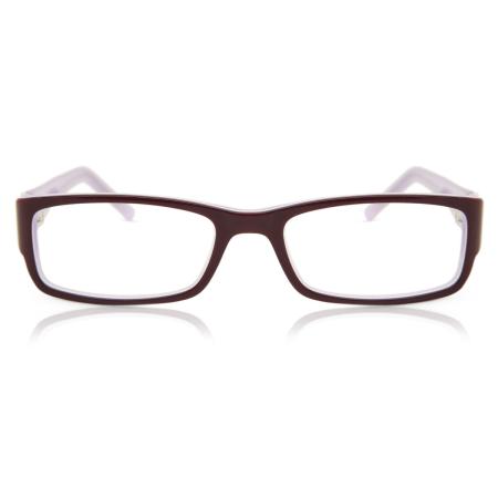 Dames Rechthoek Volledige rand Acetaat Purple Bril - Anti-Blauwlichtglazen - SmartBuy Collection
