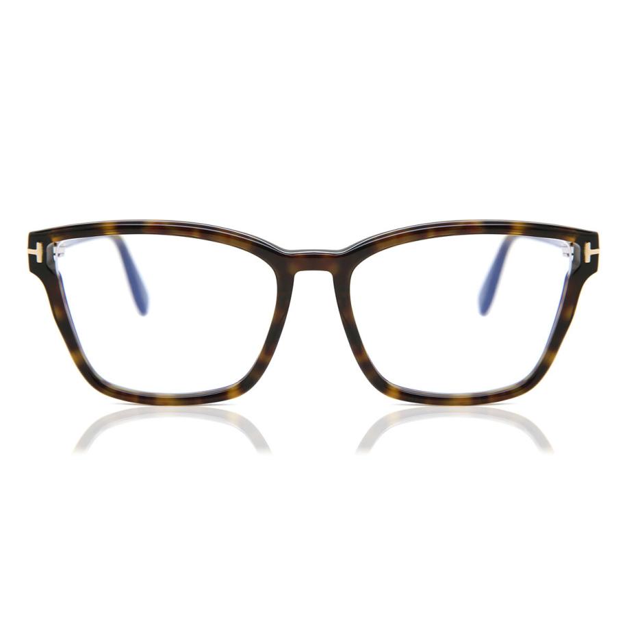 Tom Ford FT5707-B 52 Blauw-Light Block Tortoiseshell Dames Bril