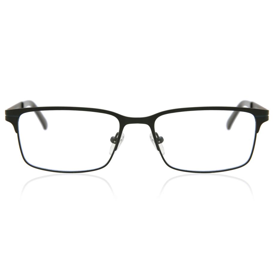Heren Rechthoek Volledige rand Metaal Grijs Bril - Anti-Blauwlichtglazen - SmartBuy Collection