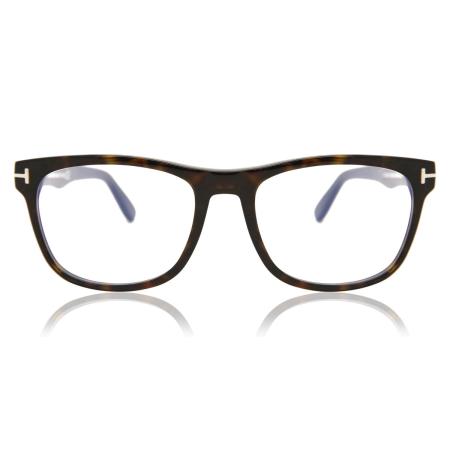 Tom Ford FT5662-B 052 Blauw-Light Block Tortoiseshell Heren Bril