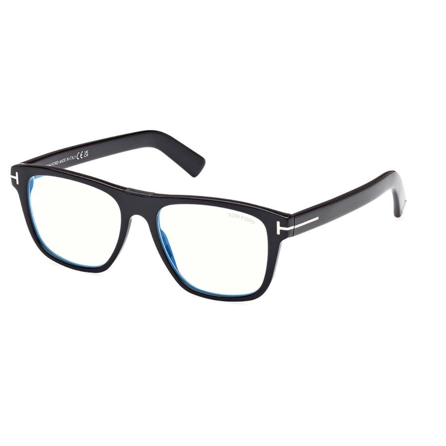 Tom Ford FT5902-B 1 Blauw-Light Block Zwart Heren Bril