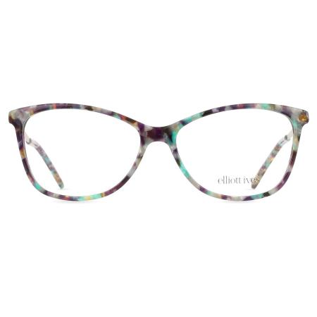 Elliott Ives Calico Hearts Persain Purple Tortoiseshell Dames Bril