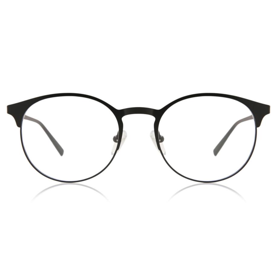 Dames Ovaal Volledige rand Metaal Zwart Bril - Anti-Blauwlichtglazen - SmartBuy Collection