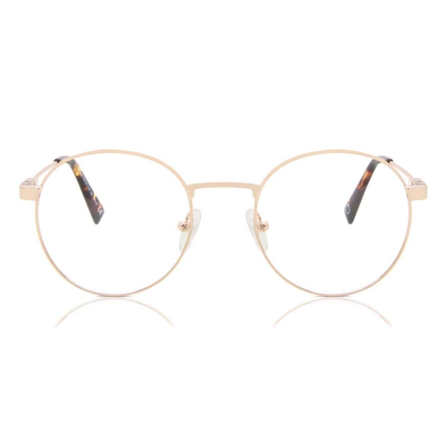 Heren Ovaal Volledige rand Metaal Goud Bril - Anti-Blauwlichtglazen - SmartBuy Collection