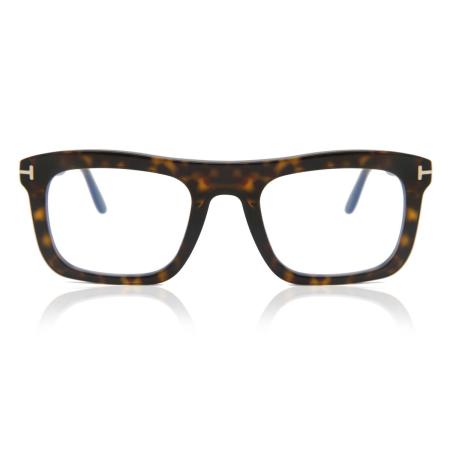Tom Ford FT5757-B 052 Blauw-Light Block Tortoiseshell Heren Bril