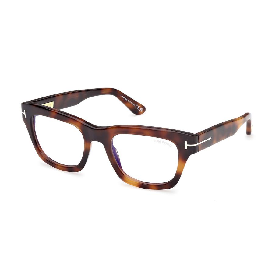 Tom Ford FT6036-B 53 Blauw-Light Block Tortoiseshell Heren Bril