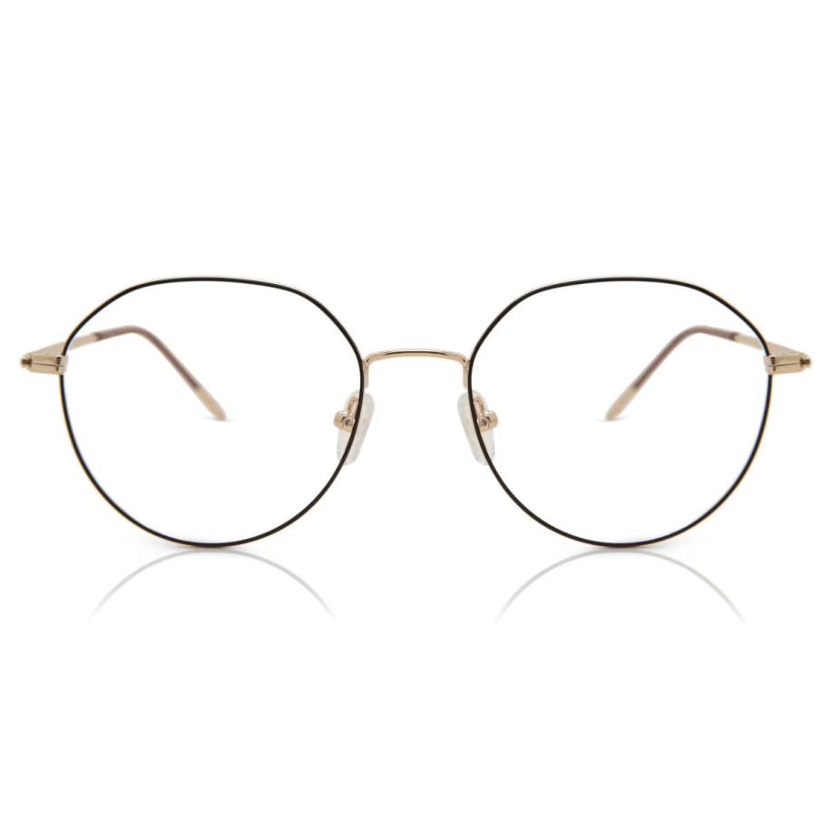 Heren Ovaal Volledige rand Metaal Bruin Bril - Anti-Blauwlichtglazen - SmartBuy Collection
