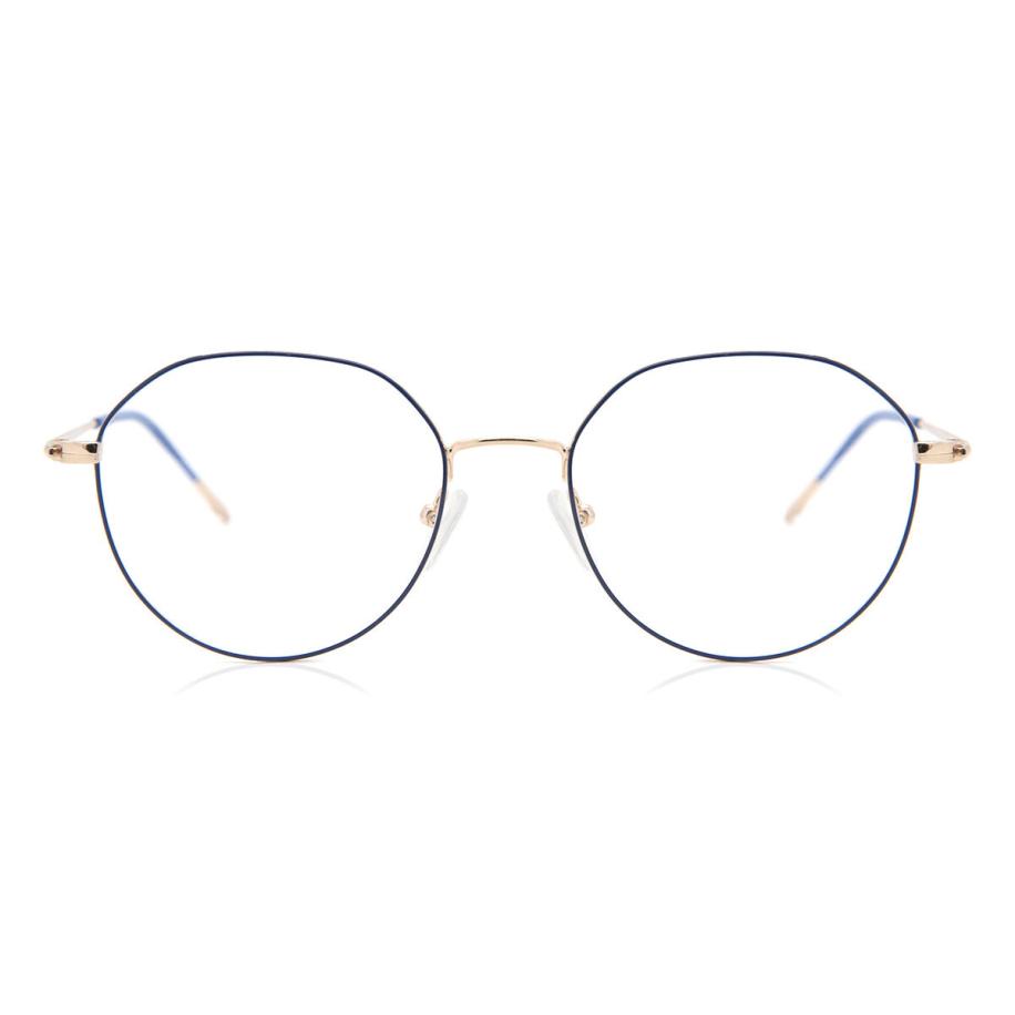 Heren Ovaal Volledige rand Metaal Blauw Bril - Anti-Blauwlichtglazen - SmartBuy Collection