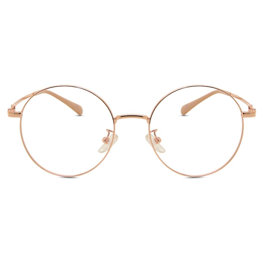 Heren Rond Volledige rand Metaal Goud Bril - Anti-Blauwlichtglazen - SmartBuy Collection