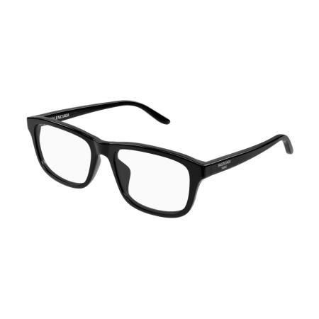 Balenciaga BB0442OA Aziatische pasvorm 001 Zwart Heren Bril