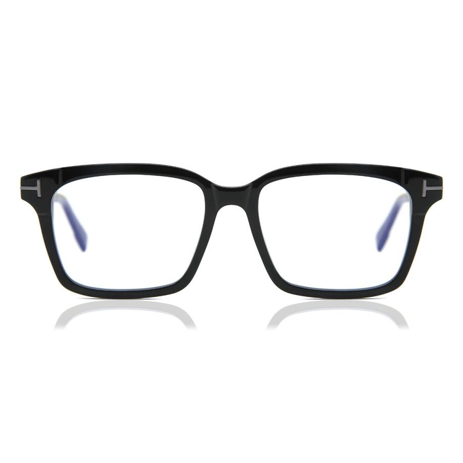 Tom Ford FT5661-B-N 1 Blauw-Light Block Zwart Heren Bril