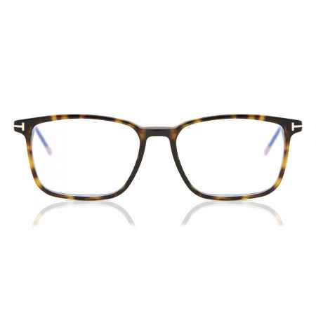 Tom Ford FT5607-B 052 Blauw-Light Block Tortoiseshell Heren Bril