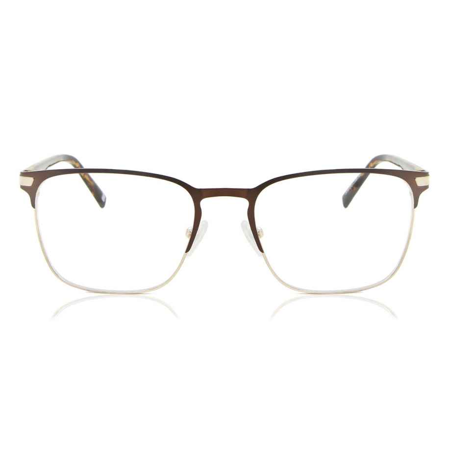 Heren Vierkant Volledige rand Metaal Bruin Bril - Anti-Blauwlichtglazen - SmartBuy Collection