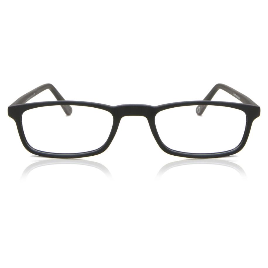 Heren Rechthoek Volledige rand Plastic Zwart Bril - Anti-Blauwlichtglazen - SmartBuy Collection