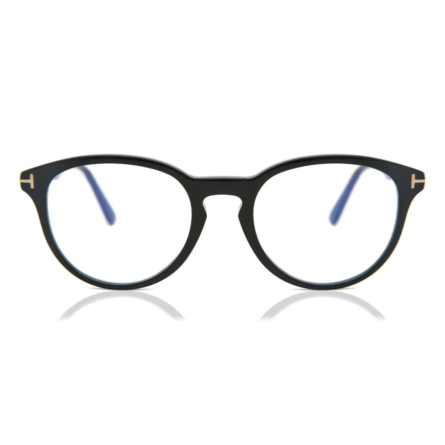 Tom Ford FT5556-B 1 Blauw-Light Block Zwart Heren Bril