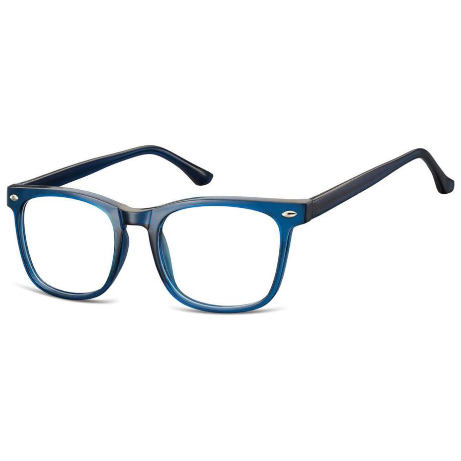 Heren Vierkant Volledige rand Plastic Blauw Bril - Anti-Blauwlichtglazen - SmartBuy Collection