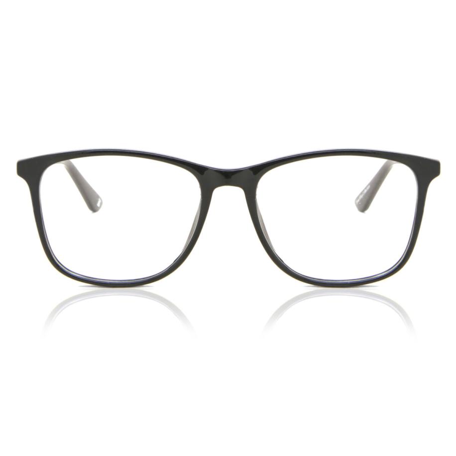 Heren Vierkant Volledige rand Plastic Zwart Bril - Anti-Blauwlichtglazen - SmartBuy Collection
