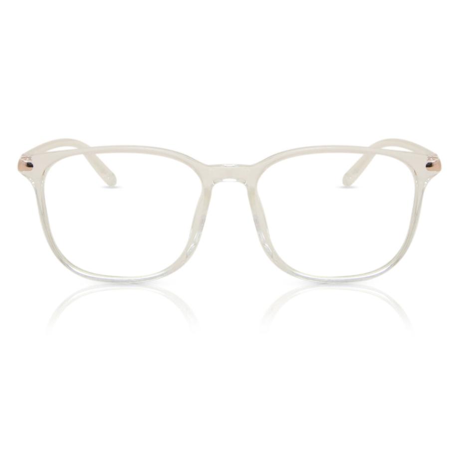 Dames Vierkant Volledige rand Plastic Doorzichtig Bril - Anti-Blauwlichtglazen - SmartBuy Collection