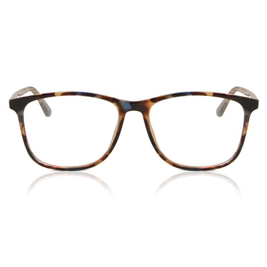 Heren Vierkant Volledige rand Plastic Tortoiseshell Bril - Anti-Blauwlichtglazen - SmartBuy Collection