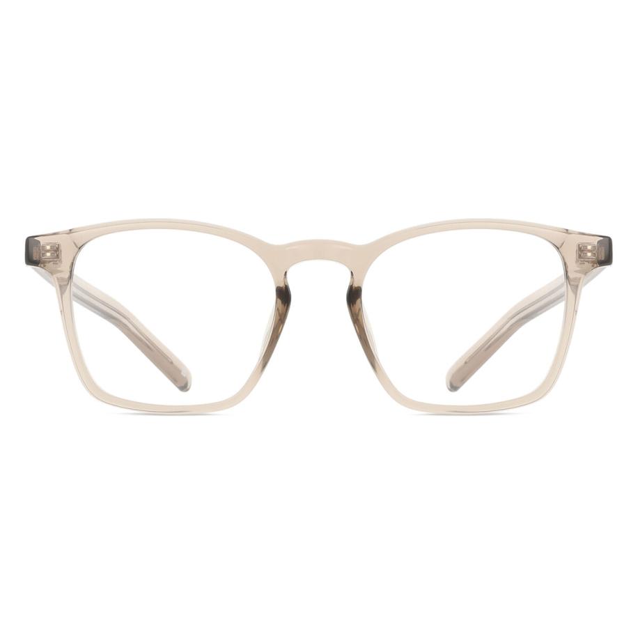 Heren Vierkant Volledige rand Plastic Bruin Bril - Anti-Blauwlichtglazen - Arise Collective