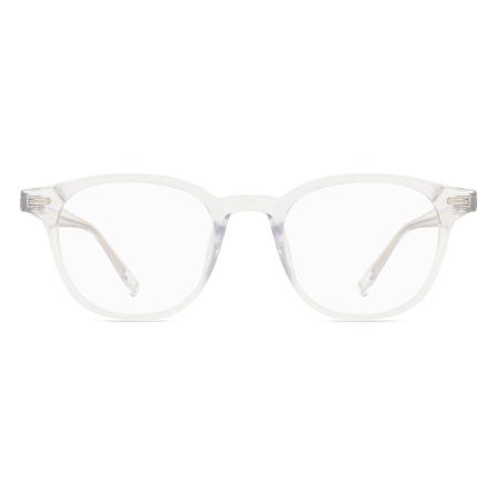 Heren Ovaal Volledige rand Plastic Doorzichtig Bril - Anti-Blauwlichtglazen - Arise Collective