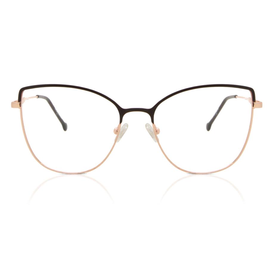 Dames Cat-eye Volledige rand Metaal Bruin Bril - Anti-Blauwlichtglazen - SmartBuy Collection