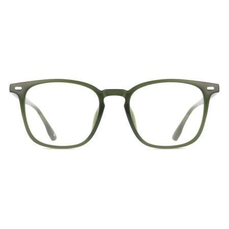 Heren Vierkant Volledige rand Plastic Groen Bril - Anti-Blauwlichtglazen - Arise Collective