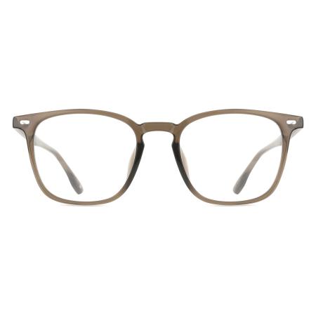 Heren Vierkant Volledige rand Plastic Bruin Bril - Anti-Blauwlichtglazen - Arise Collective