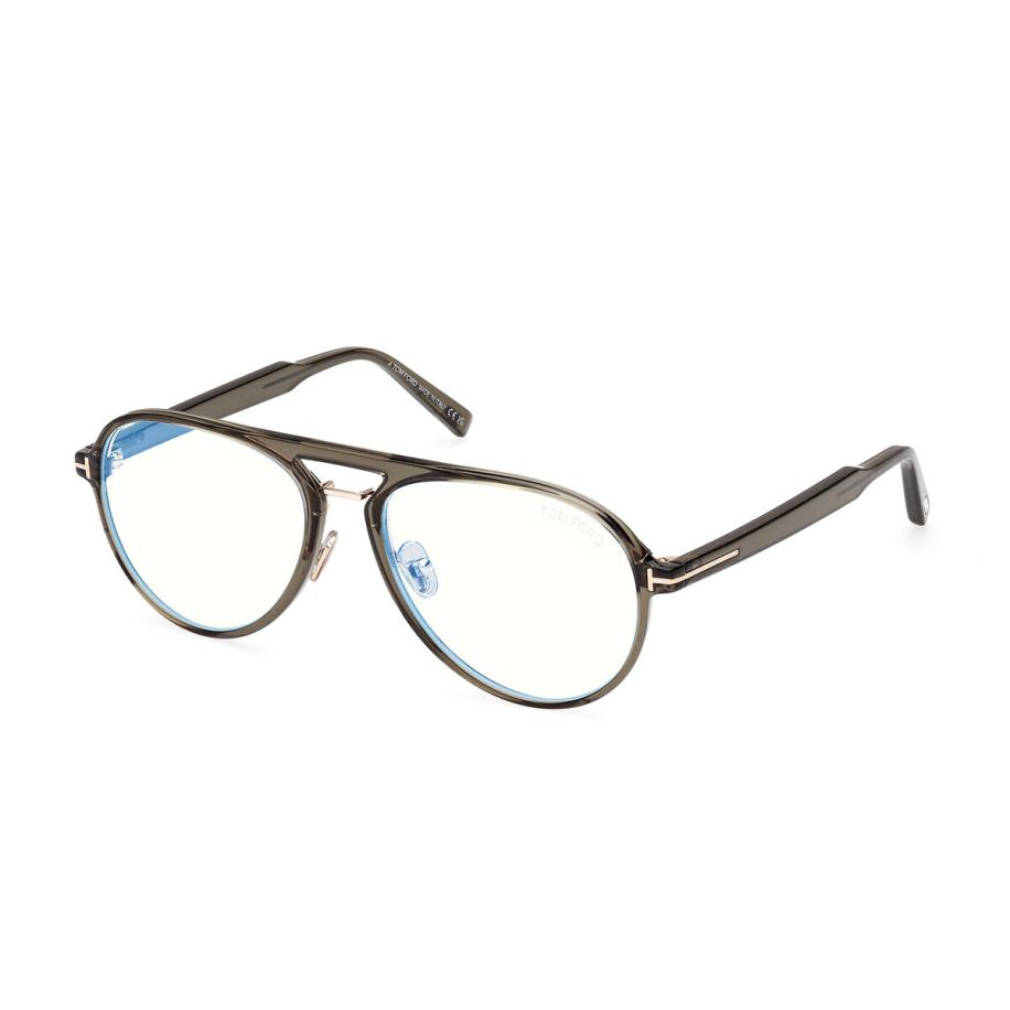 Tom Ford FT5981-B 93 Blauw-Light Block Groen Heren Bril