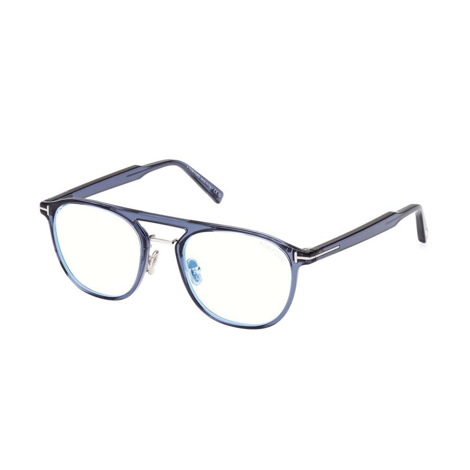 Tom Ford FT5982-B 90 Blauw-Light Block Blauw Heren Bril