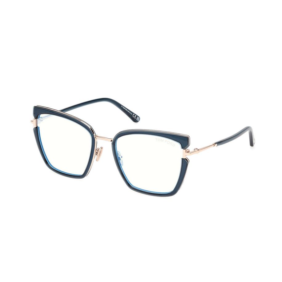 Tom Ford FT5984-B 92 Blauw-Light Block Blauw Dames Bril
