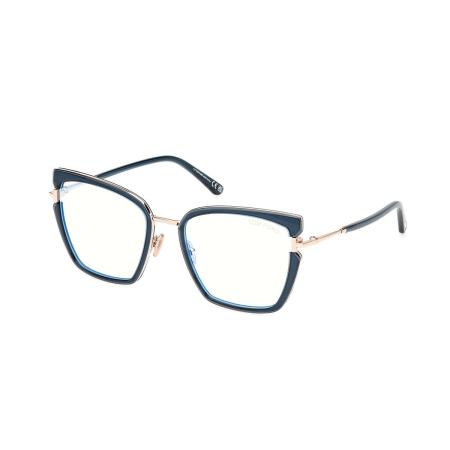 Tom Ford FT5984-B 092 Blauw-Light Block Blauw Dames Bril