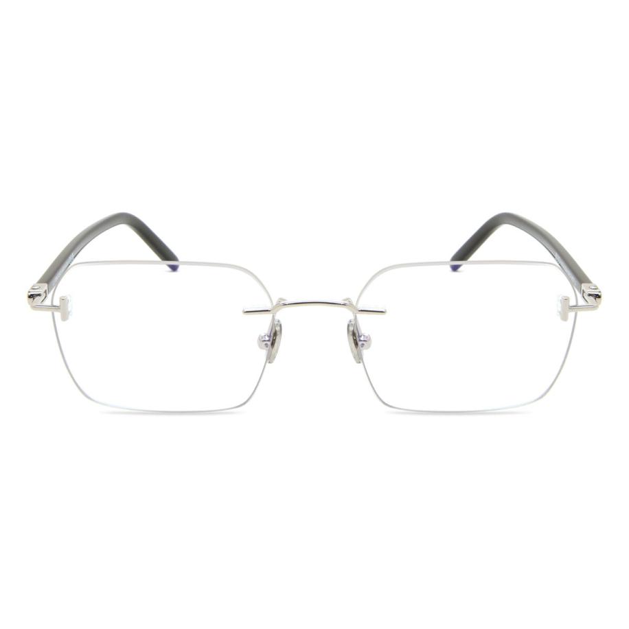 Tom Ford FT5934-B 16 Blauw-Light Block Zilver Heren Bril