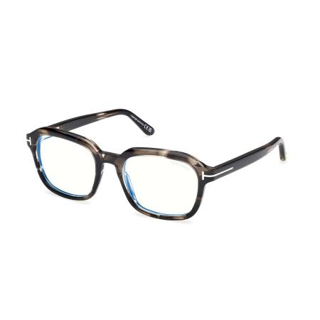Tom Ford FT6060-B 056 Blauw-Light Block Tortoiseshell Heren Bril