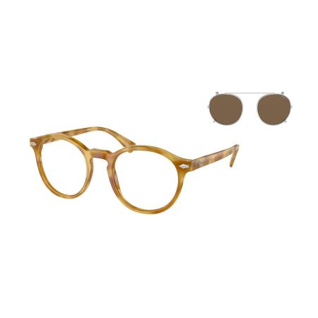 Polo Ralph Lauren PH4218F Aziatische pasvorm With Clip-On 618573 Tortoiseshell Heren Bril