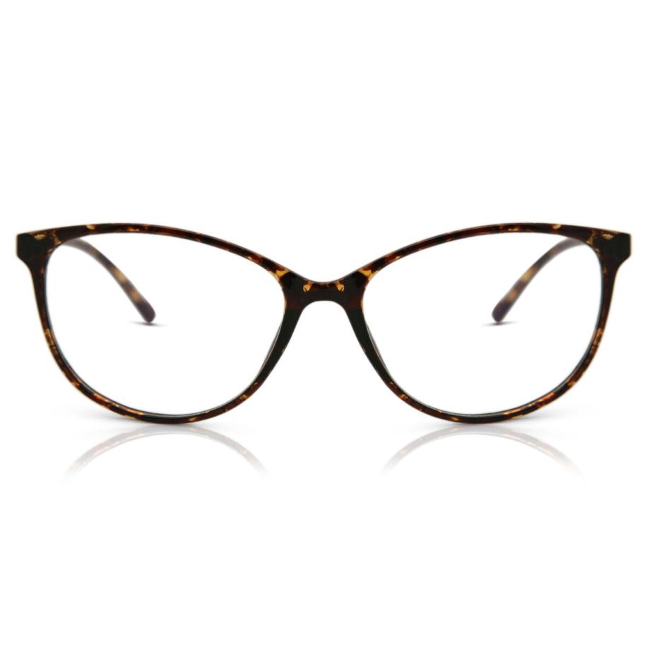 Dames Cat-eye Volledige rand Plastic Tortoiseshell Bril - Anti-Blauwlichtglazen - SmartBuy Collection