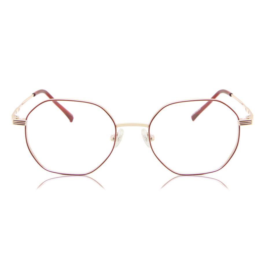 Heren Geometric Volledige rand Metaal Goud Bril - Anti-Blauwlichtglazen - SmartBuy Collection
