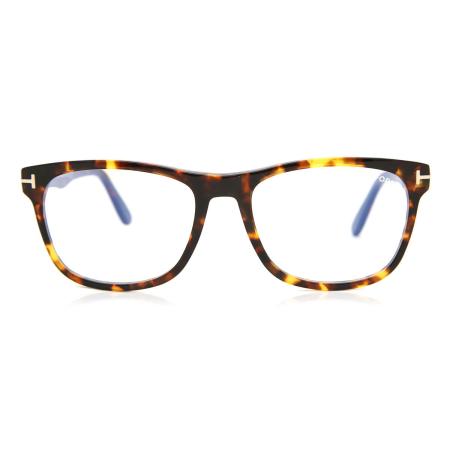 Tom Ford FT5662-B 056 Blauw-Light Block Tortoiseshell Heren Bril