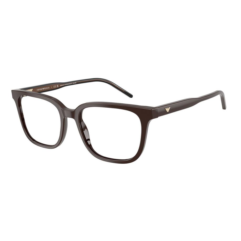 Emporio Armani EA3258F Aziatische pasvorm 6255 Bruin Heren Bril