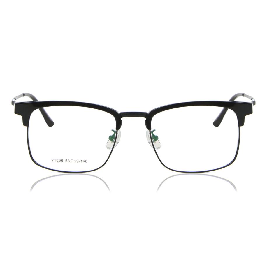 Heren Browline Volledige rand Plastic Zwart Bril - Anti-Blauwlichtglazen - SmartBuy Collection