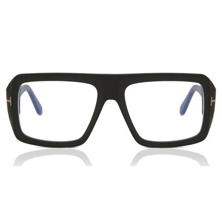 Tom Ford FT5903-B 002 Blauw-Light Block Zwart Heren Bril