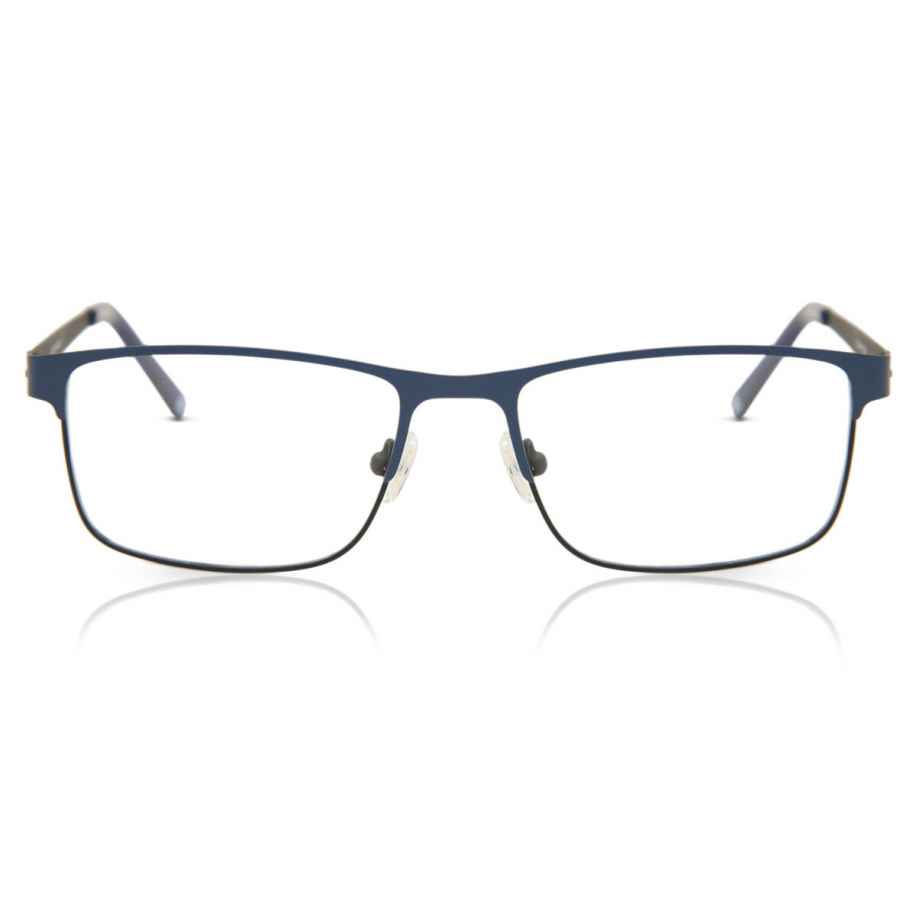 Heren Rechthoek Volledige rand Metaal Blauw Bril - Anti-Blauwlichtglazen - SmartBuy Collection