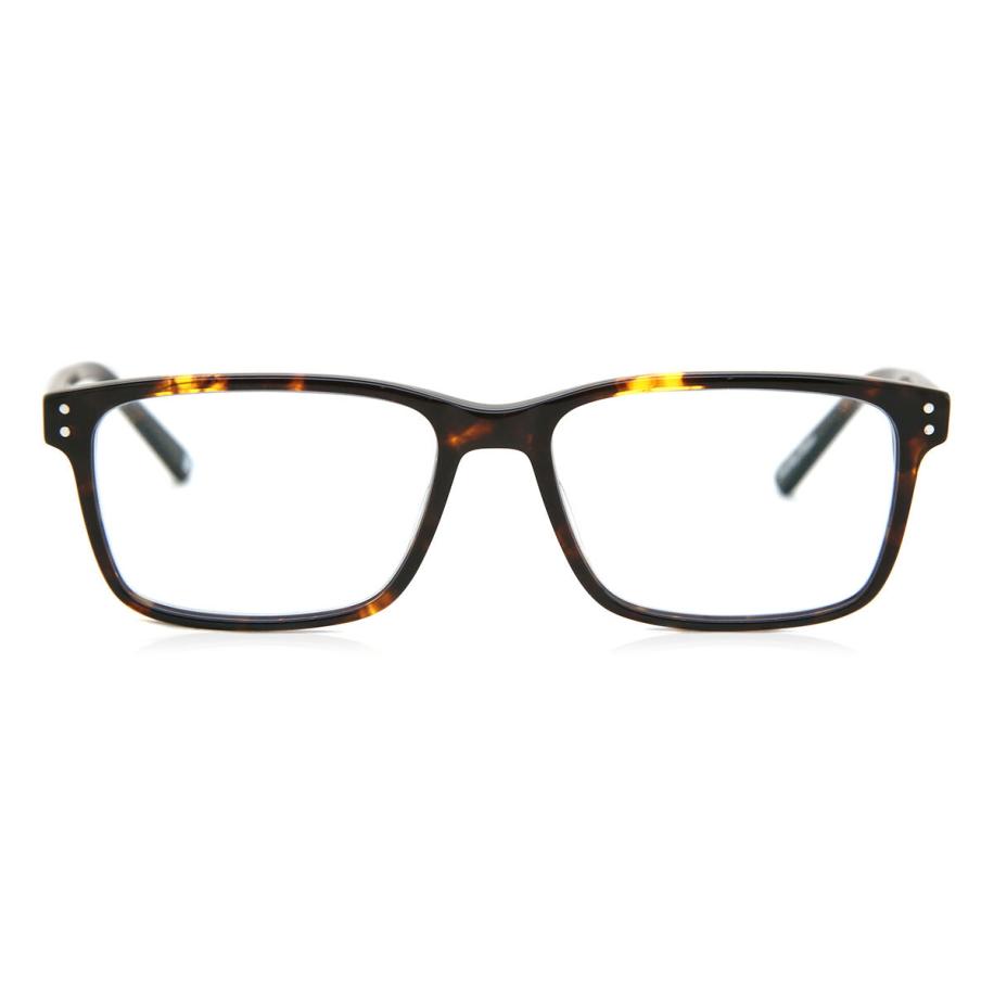 Heren Vierkant Volledige rand Plastic Tortoiseshell Bril - Anti-Blauwlichtglazen - SmartBuy Collection
