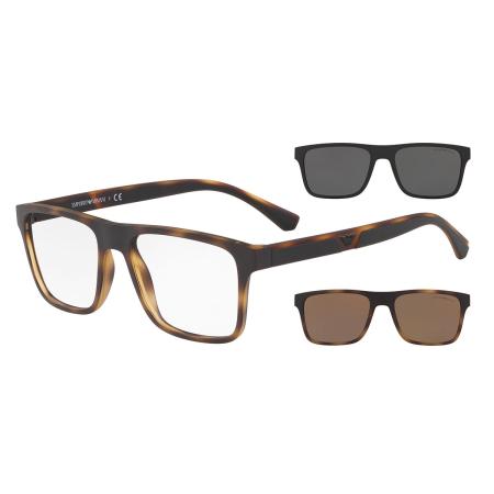 Emporio Armani EA4115 With Clip-On 58021W Tortoiseshell Heren Bril