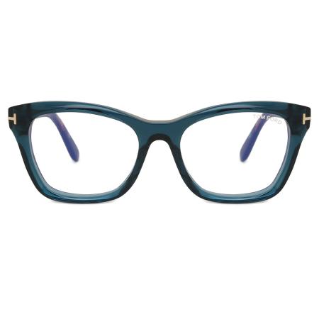 Tom Ford FT5909-B 092 Blauw-Light Block Blauw Dames Bril