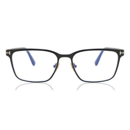 Tom Ford FT5733-B Blauw-Light Block 002 Zwart Heren Bril