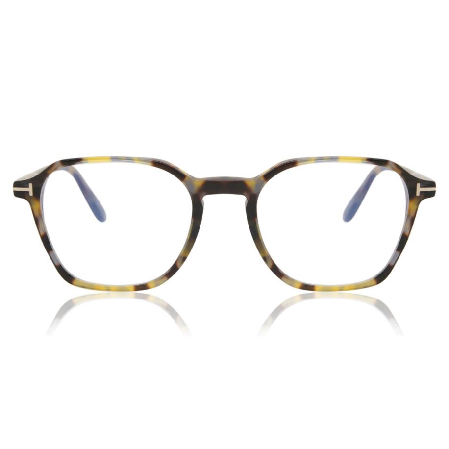 Tom Ford FT5804-B 55 Blauw-Light Block Tortoiseshell Heren Bril